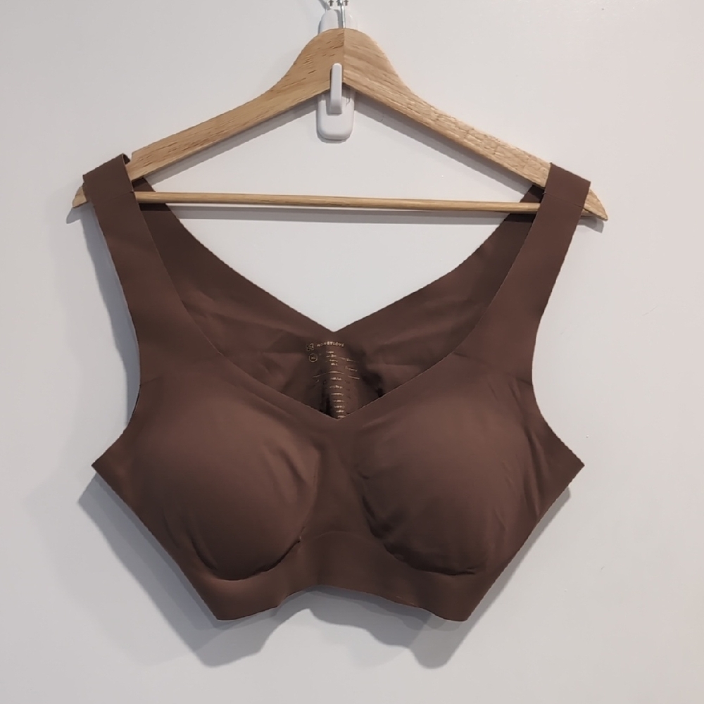 Honeylove V-Neck Bra XL Copper Brown Comfort Shaping LWBR0101 - Picture 4 of 5